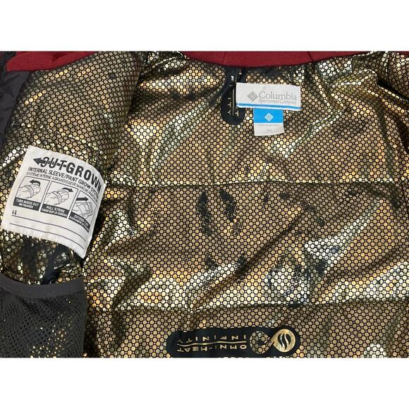 Columbia Mighty Mogul Kids Ski Jacket - Size XS (6/7) Red Orange Discounted - Picture 6 of 10